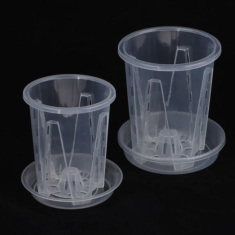 Breathable Root Control Transparent Flower Pot Beautiful Planting Pot  Garden