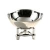 Metal Fruit Bowl with Three-Legged Base Versatile for Dining Table