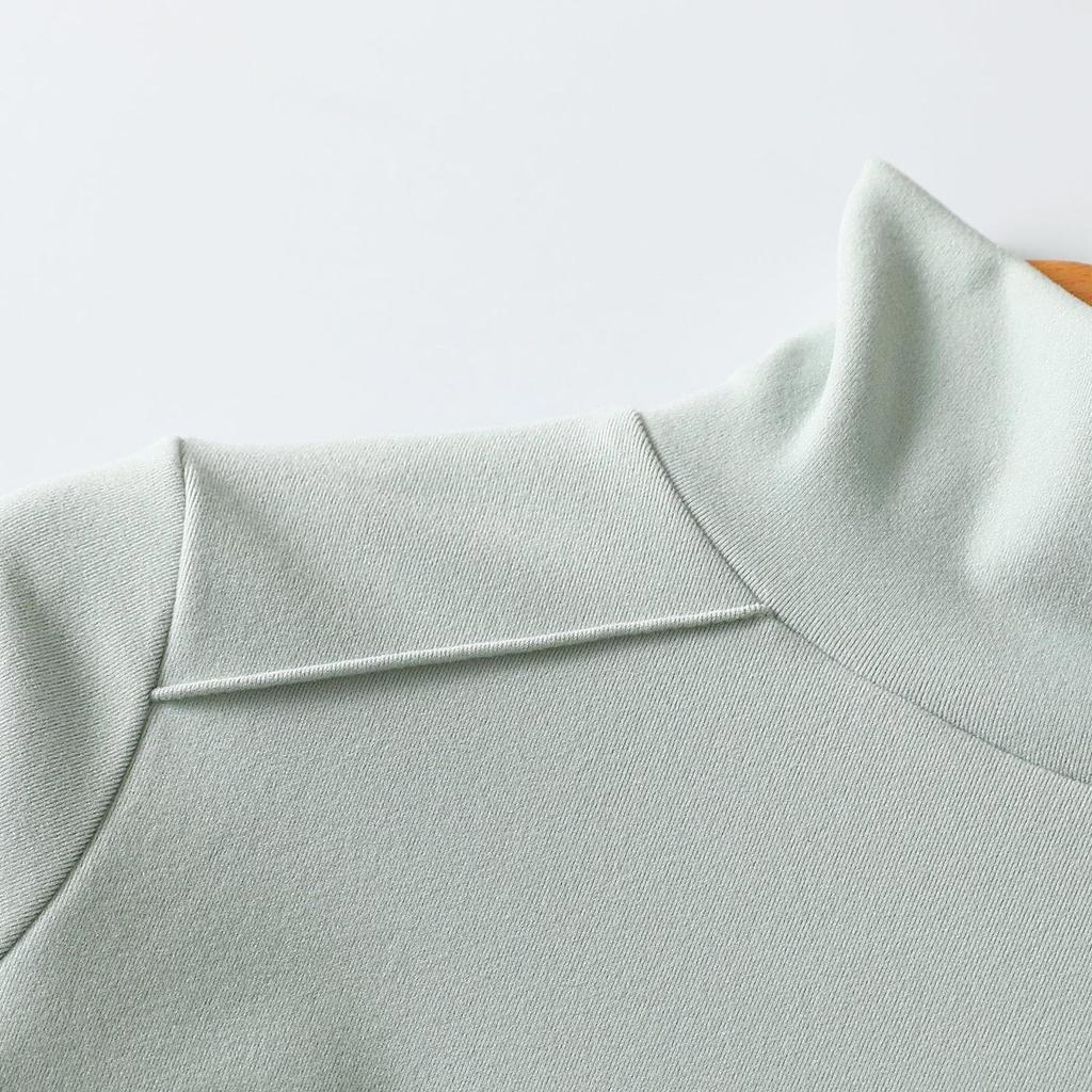 Women's Fashion Solid Colour Long Sleeve Fleece Thickened Top