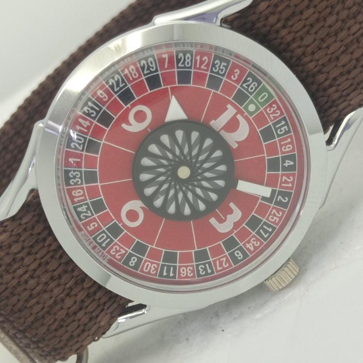 

ВОССТАНОВЛЕННЫЕ МЕХАНИЧЕСКИЕ ШВЕЙЦАРСКИЕ МУЖСКИЕ ЧАСЫ MYSTERY POKER FACE a412232-1 Sku005-a412232