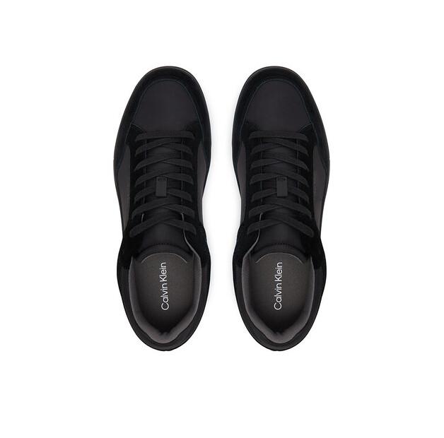 Men's Calvin Klein Low Top Lace Up Repreve Mix Hm0hm01802 Black Sneakers