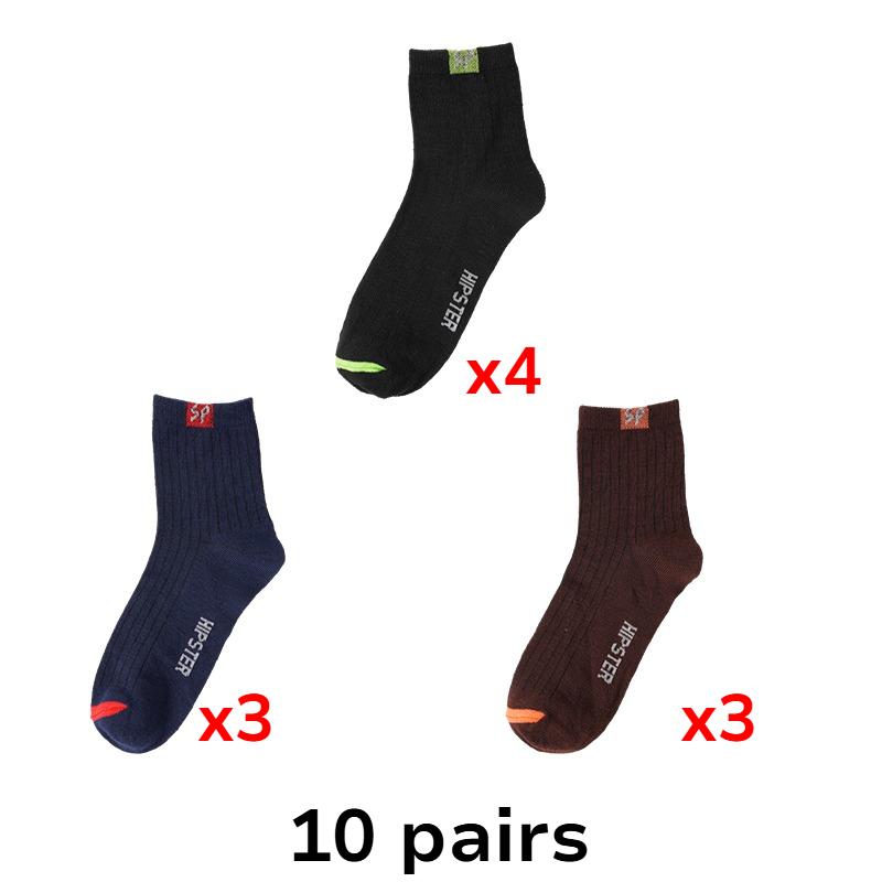 

Мужские спортивные носки Повседневные носки Домашние носки Дышащие и удобные хлопковые носки 10 Pairs