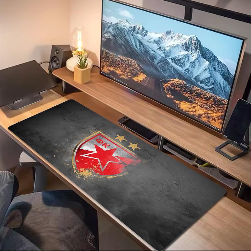 Crvena zvezda2 Print Cushion Non-slip Laptop Tablet Big Mousepad XXL Mat Mini PC Playmat With Lock edge