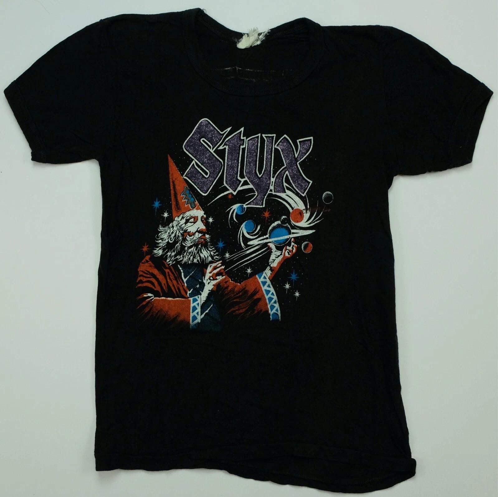 Rare VTG Styx Live in Concert Wizard 1979 Live Concert Tour T Shirt 70s 80s Band 4XL