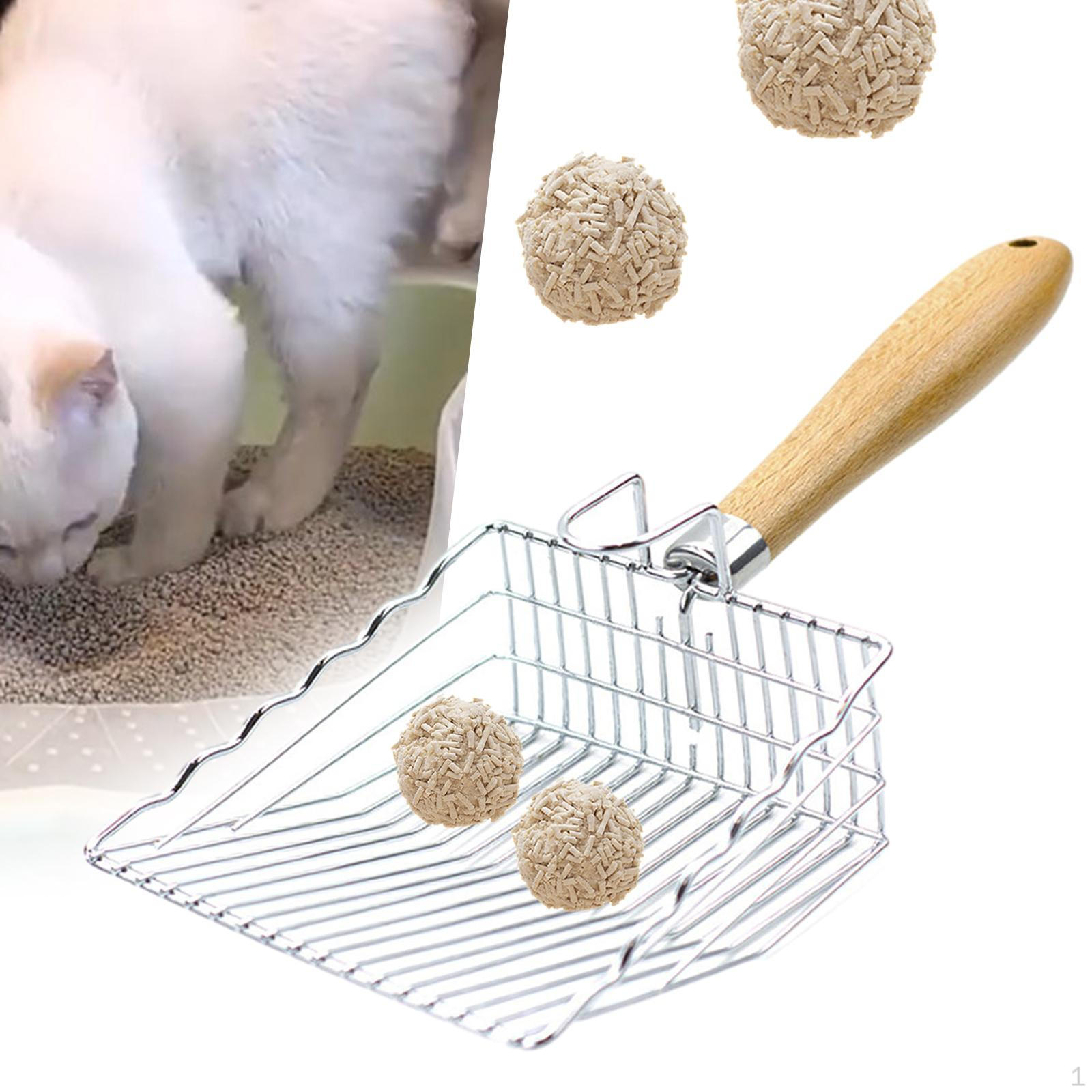 Stainless Steel Cats Litter Scoops Pet Cleaning Shovels Accessories Easy to Clean Kitty