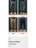 Men's Patchwork Color Block Casual Slim Fit Harem Pants - Spring/Autumn Trendy American Workwear.