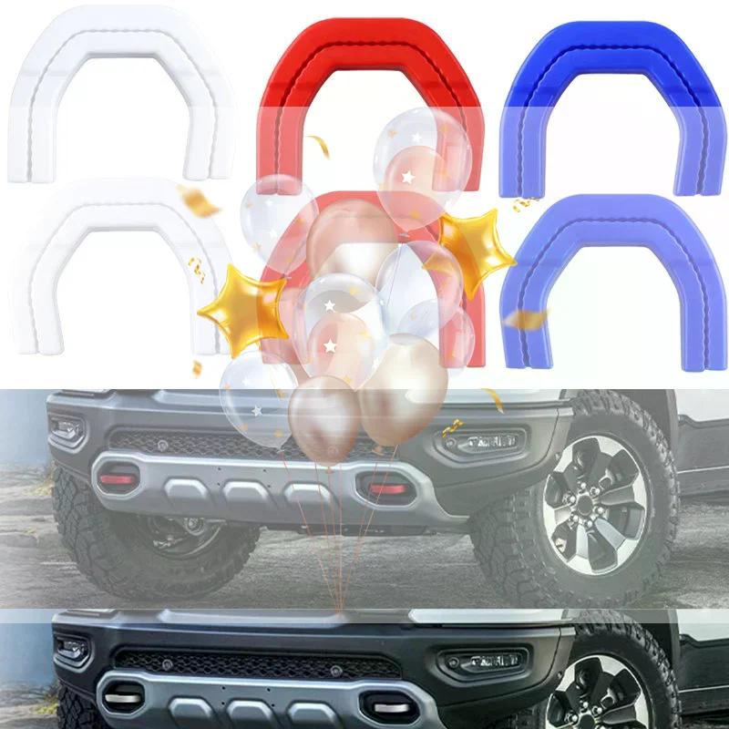 2Pcs Auto Tow Hooks Covers For Dodge RAM 1500 2019-2024 Car Front Tow Hooks Covers Hitch Cover Decoration DIY Accessories