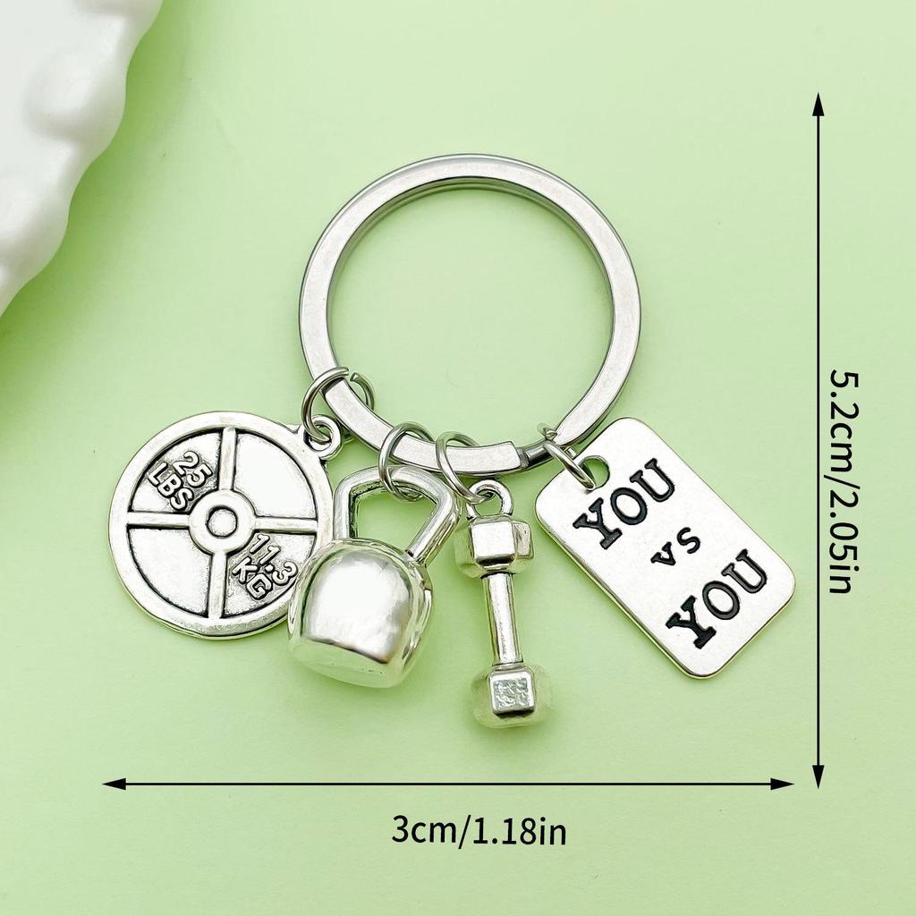 Hot Selling Fitness Equipment: Dumbbells, Barbells, Keychains, Bag Charms, Keyrings & Gift Accessories