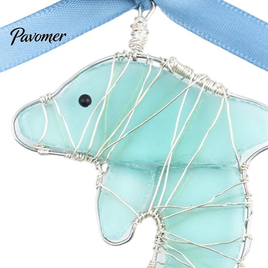 Artisanal Coastal Style Gifts Handmade Sea Glass Ocean Ornaments, 2D Wire Wrapped Christmas Tree Decoration, Story Collection Decor Turtle Octopus