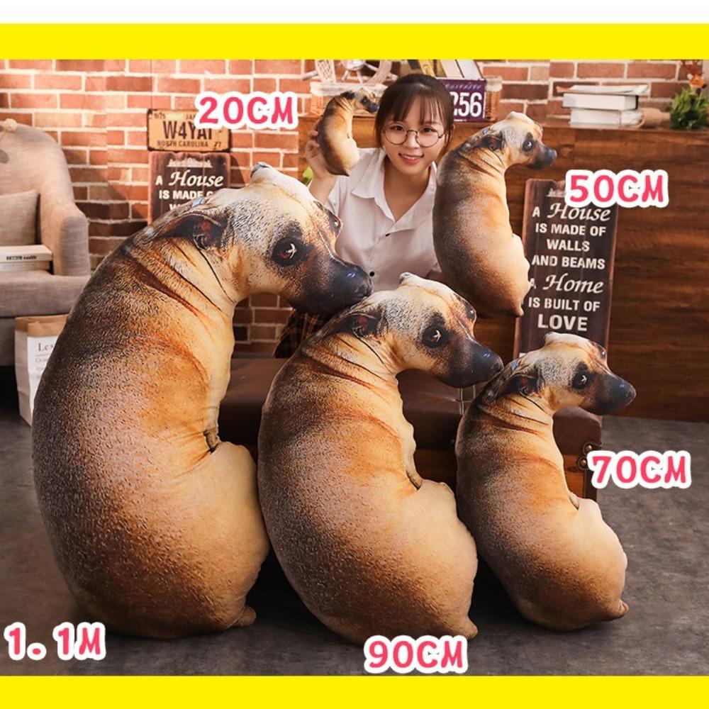 Lifelike Animal Dog Throw Pillow 50cm Sofa Cushion Stuffed Toys New 3D Dog Figures Pillows  Gifts