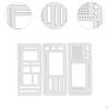3 Pieces Flexible Record Templates Planner Stencil Set Handmade Versatile Stencils Drafting Tools