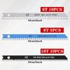50/25PCS Contractor Jigsaw Blades Set with Storage Case, Assorted T-Shank Jig Saw Blades for Wood, Plastic and Metal Cutting