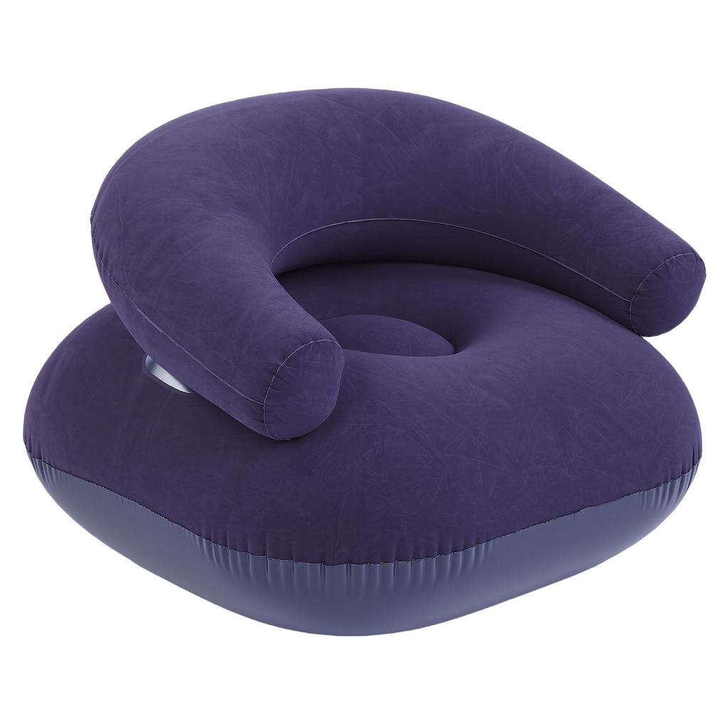 Nafukovací pohovka Ch Nafukovací přenosná pohovka Jednoduché křeslo s područkou pro Balkon Podlahové sezení PVC Vločkování