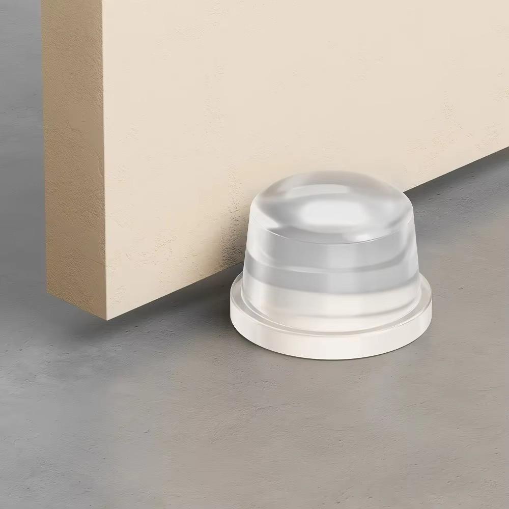 Transparent Silicone Silicone Door Stopper Oil Rubbed PET No Drill Door Stopper Cylinder Creative Anti Slamming Door Stop