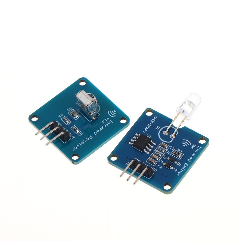 Infrarot-Transceiver-Kit Infrarot-Sender IR-Emitter mit 38 kHz Träger + IR-Empfängermodul Infrarot-Empfänger