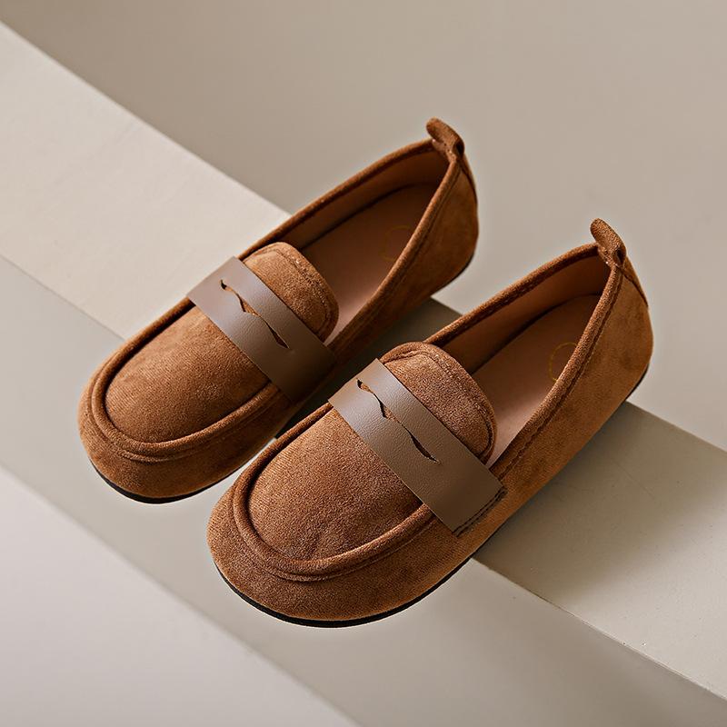 

Large size 2025 spring new soft sole soft surface matte fashion beanie shoes one pedal flat sole single shoes mother shoes 42