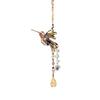 Colorful Bird Crystal Sun Catcher Home Garden Decoration Pendant Natural Crystal Crushed Stone Animal Bell Dreamcatcher Net