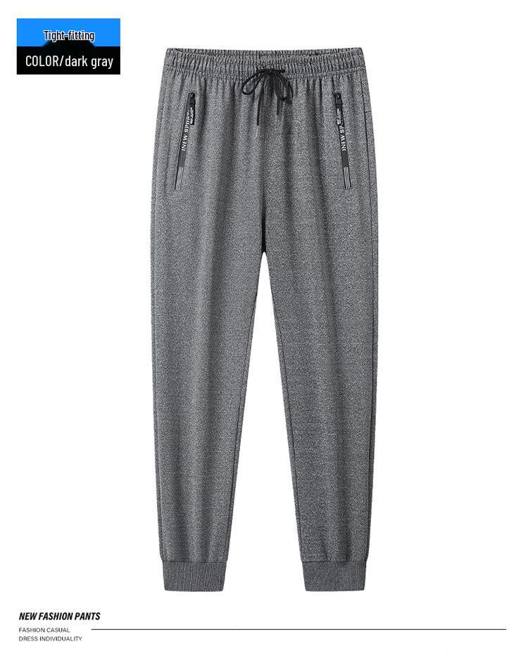 2025 Men's Straight Loose Sports Sweatpants - Versatile Spring & Autumn Casual Plus Size Pants