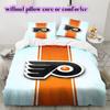 Ice Hockey Logo Pattern Bedding Quilt Set Quilt Cover Pillowcase Home Decoration Birthday Gift (1*duvet cover+ 2*pillowcase, without core)