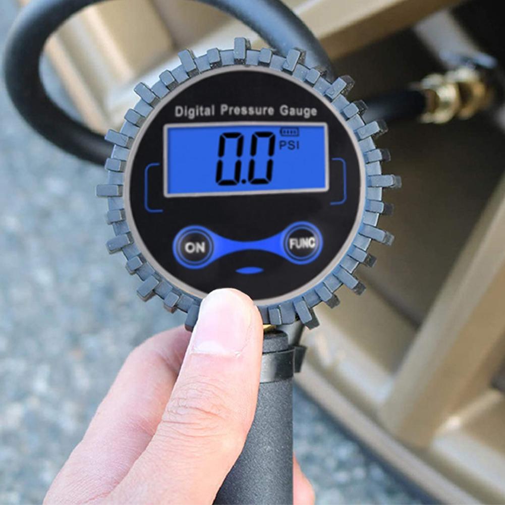 New Digital Tire Pressure Count LCD Display Car Tire Pressure Inflation Gauge LED Backlight Car Tire Pressure Check Tools