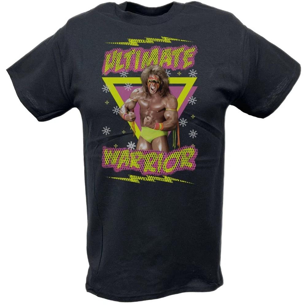 Ultimate Warrior Christmas Unisexs Black Tshirt M
