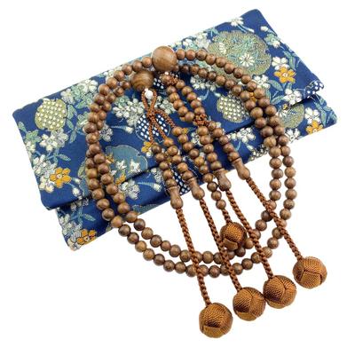WONDERFUL LOTUS Rosary Beads Nichiren Sect Men and Women Shake 0 Main Style Prayer Beads Golden Sandwood Codama Prayer Beads 108 Beads Lotus Prayer