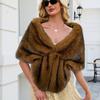 Autumn and winter new imitation fur fox hair big shawl scarf multi-colored scarf bridal dress butterfly