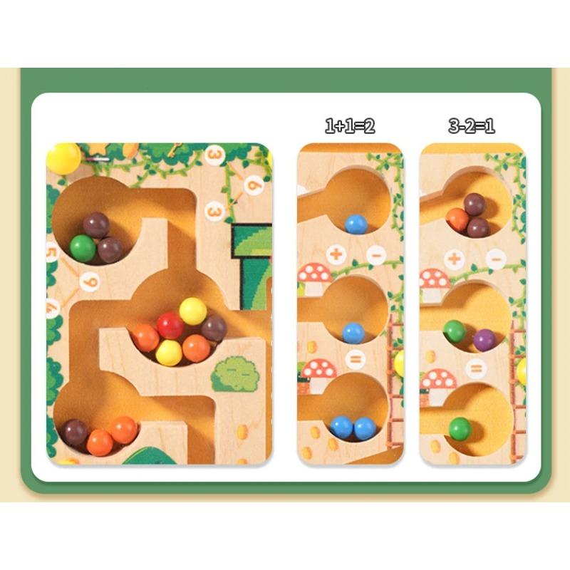 Magnetic Sorting Games Montessori Puzzle Toys Maze Board Learning Color Counting Number Classification Wooden Educational Toys
