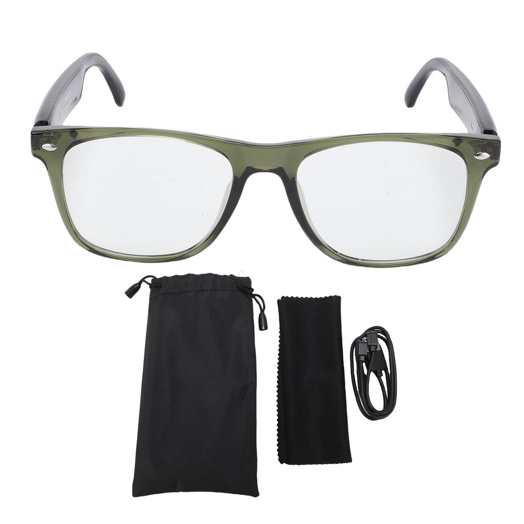 AI Translation Smart Glasses for Men Women Bluetooth 5.3 144 Languages Translation Blue Light Filter Lenses