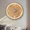 Creative Annual Ring Clock Log Modern Simple Fashionable Annual Ring Wood Grain Home Living Room Personalized Bedroom Wall Clock Clock