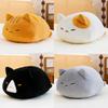 Plush Cat Pillow For Kids Soft Cotton Cuddle Toy With Comfortable Filling