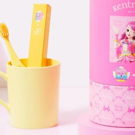 Kent Royal Sweet and Sour Catch Tiniping Season 4 Ultra-Fine Bristle Kids Toothbrush, Soft Ping, 12 Pieces, 2 Pieces, a popular character in Korea