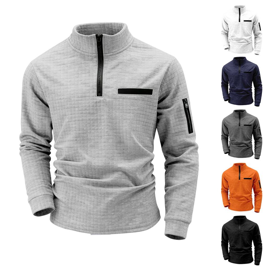 T-shirt alla moda da uomo a maniche lunghe con grafica e ricami - Felpa con cappuccio a maniche lunghe per la primavera e l'autunno