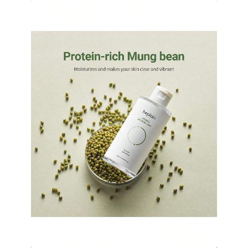 Beplain Mung Bean Balancing Toner 200ml | Daily Pore Refining Toner | PHA Helps Exfoliate And Reduce Excess Sebum | Good For Oily And Sensitive Skin