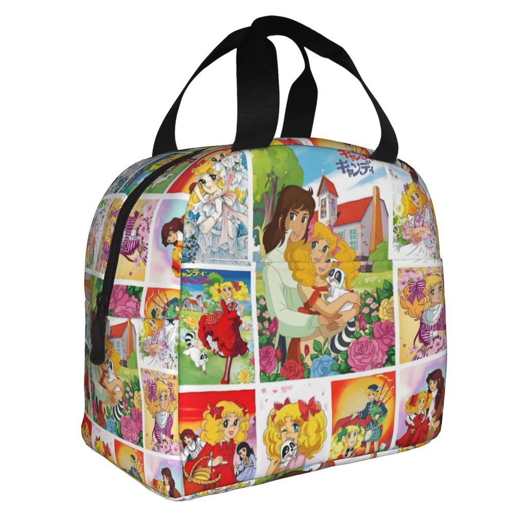 Anime Manga Candy Candy Sac à Lunch pour Femmes Refroidisseur Thermique Boîtes à Lunch Isolées pour Bureau Adulte