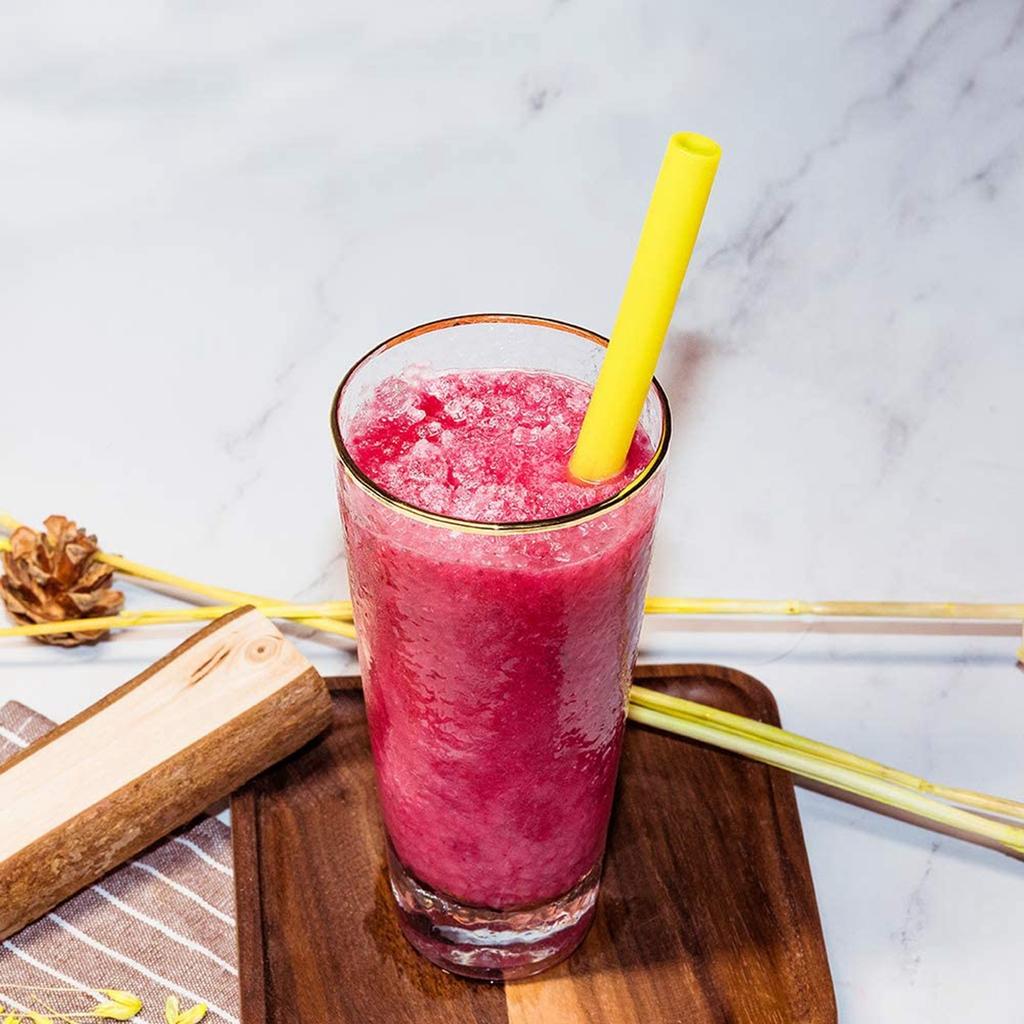 18 Stück Silikon-Strohhalme Wiederverwendbares Trinkhalm-Set mit 5 Stück Reinigungsbürsten Umweltfreundliche Strohhalme für Kinder Milchkaffee Party Bar