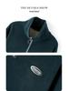 Women's Plus Velvet Thickened Half-Zip Pullover - 2023 Autumn/Winter Fashionable Loose Stand-Up Collar Sweatshirt