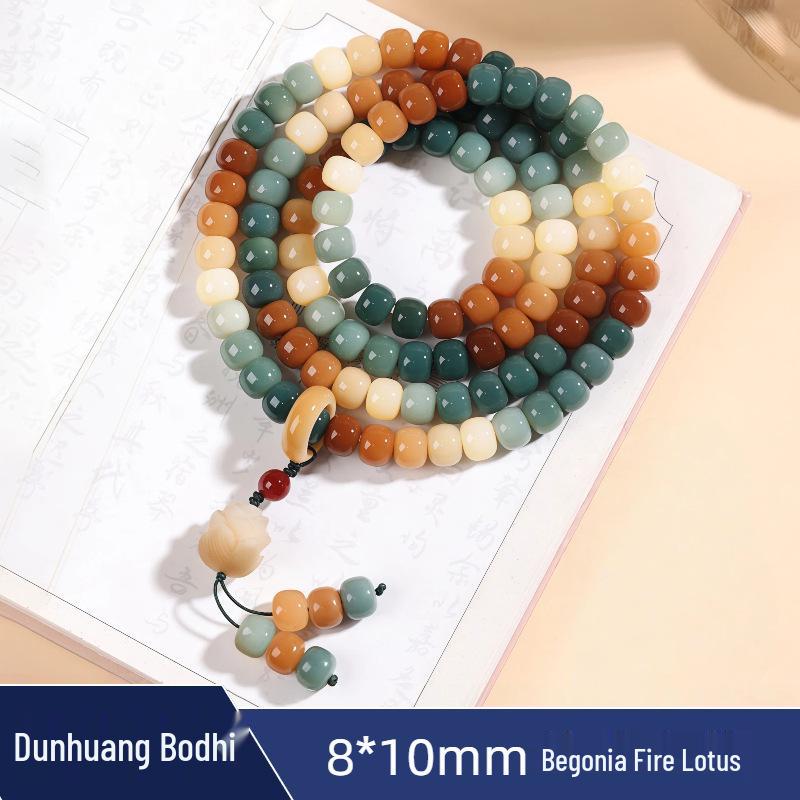 Retro Ethnic Bracelet & Prayer Beads: 108 Bodhi Beads with Scented Sachet Necklace for Women & Men