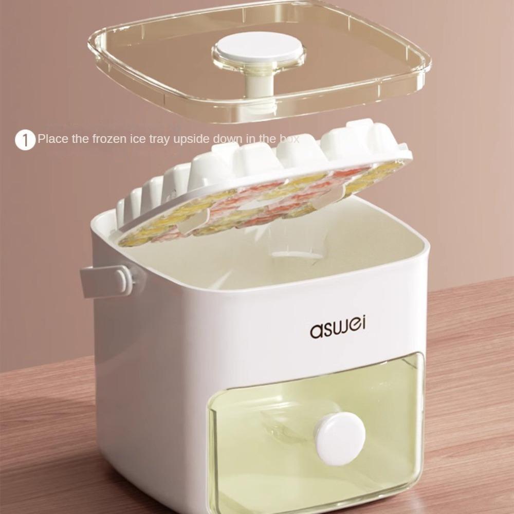 Extragroßer Eiskübel mit eingebautem Eiswürfelbereiter und Kugelform – langlebiger Kunststoff, perfekt für Partys und Veranstaltungen im Freien