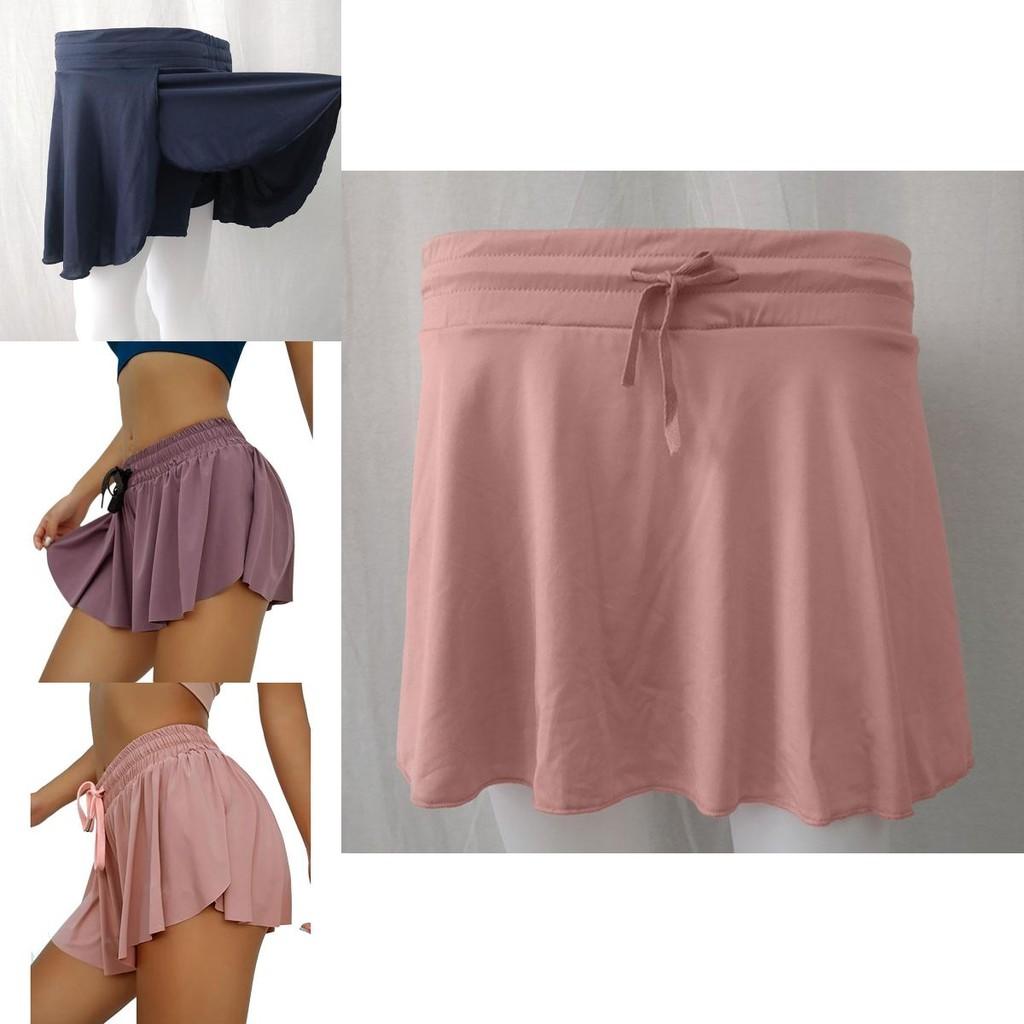 Stylish Women Pleated Athletic Tennis Sports Skirts With Built-in Shorts For Comfort