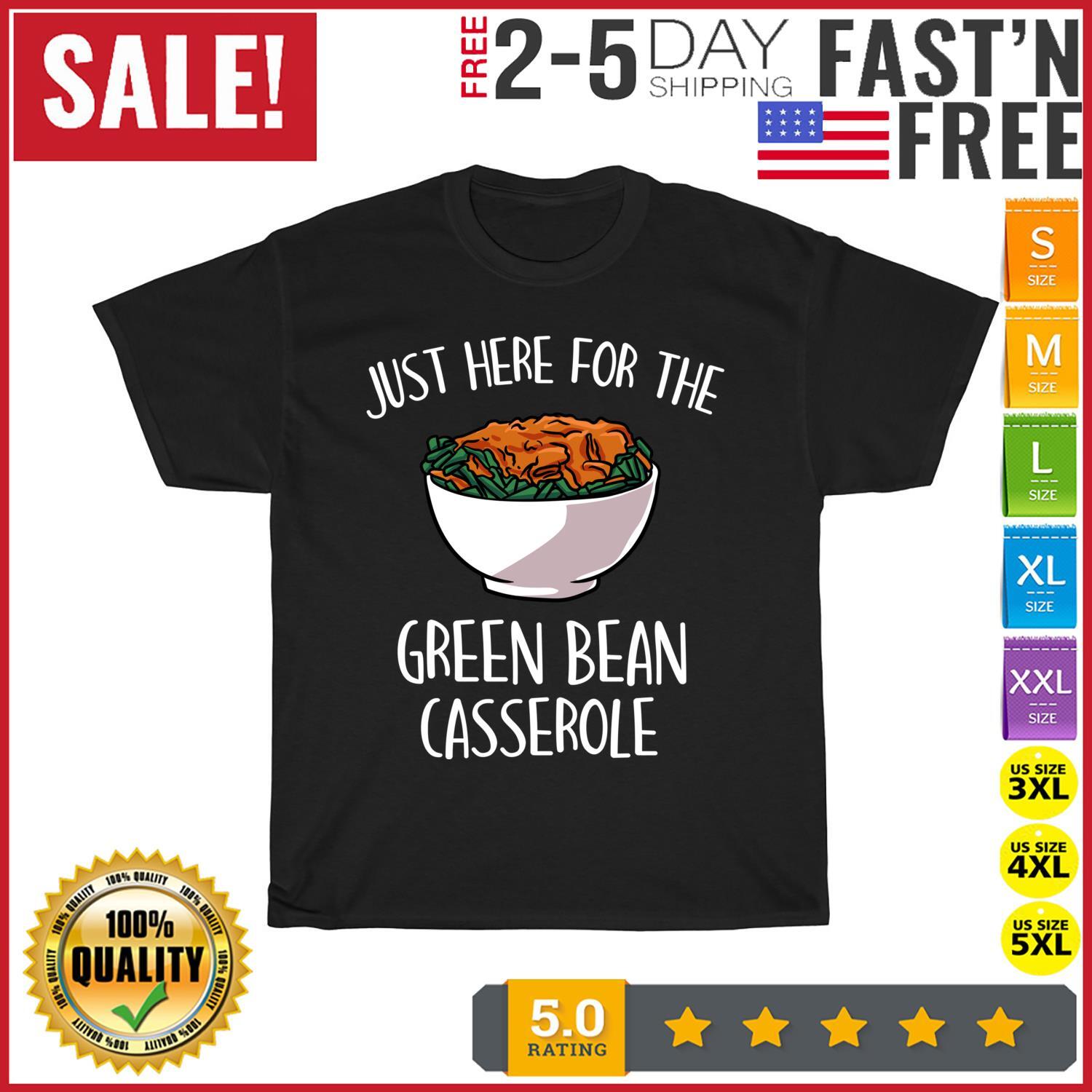 Thanksgiving Food Outfit -Turkey Day - Green Bean Casserole T Shirt Mens Womens Tees Top Men Women XL
