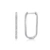 100% Real 925 Sterling Silver U-shaped Zircon Trend Stud Earrings For Women Piercing Earring Earings Jewelry Pendientes