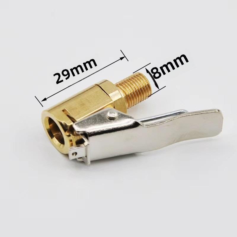 Car Tire Air Chuck Inflator Pump Valve Connector Clip-on Adapter Car Brass 6mm 8mm Tyre Wheel Valve For Inflatable Pump Stem Caps1