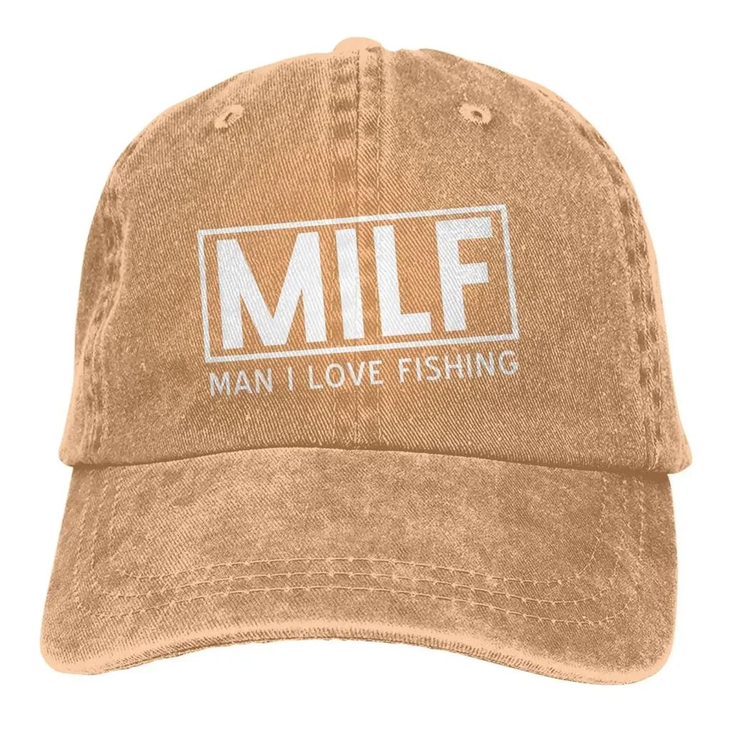 2026 MILF MEME KUNST Mehrfarbige Kappe Schirmmütze Herren Damen Cowboyhut Mann Ich Liebe Angeln Baseballkappen Personalisierter Schirm Schutzmützen