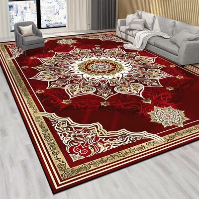 Persischer Luxus Roter Teppich Wohnzimmer Große Größe Teppich Rutschfeste Couchtischmatte Heimdekoration Schlafzimmer Lounge Teppich Tapis Salon