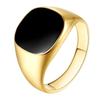 Chenrui Unique Round & Square Drip Oil Ring - Popular European & American Jewelry