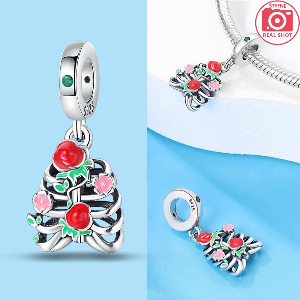 Copper Halloween Pumpkin Cart Magic Witch Ghost Original Charms Beads Fit Bracelet Jewelry Diy Women Birthday Gift Necklace