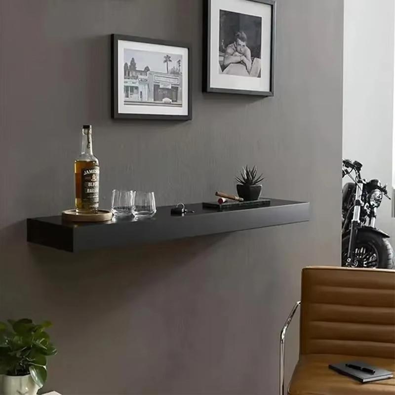 Magic Flap Wall Shelf With Hidden Secret Compartment Concealed Floating Shelf Wall-Mounted Storage Rack Hidden Compartment