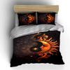Sun and Moon Pattern Bedding Set Bedding Set (1 Duvet Cover, 2 Pillowcases, Duvet Not Included)