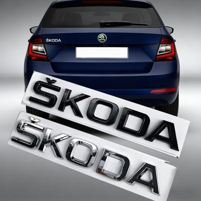 AAABX1 Car Accessories Letter Sticker Tool for RS Yeti Fabia Superb Octavia Kodiaq Karoq Tour Rapid Car Trunk Logo